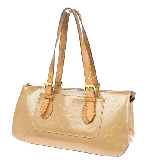 LOUIS VUITTON Rosewood Avenue Shoulder Bag Monogram Vernis Beige 318-082025 - Picture 1 of 16
